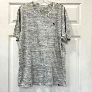Hurley Mens Light Grey Heathered Short Sleeve Tee Mens Size XL